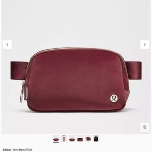 Lululemon Wine Berry Crossbody Bag.